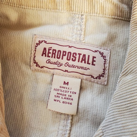 Aeropostale Vintage Corduroy Jacket, Tan, Women's Size M - Picture 10 of 16